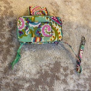 Vera Bradley Tutti Fruitti Wallet Wristlet with ID